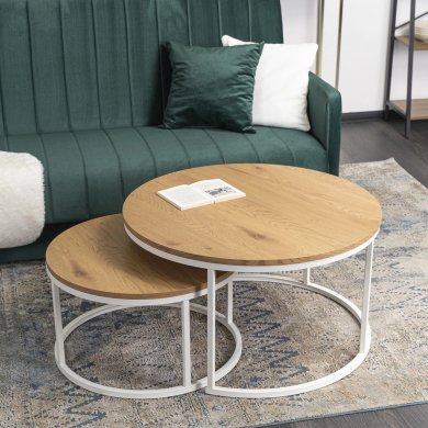 Комплект журнальных столов Mebel Elit DANIELLE MAX 2 шт Дуб - 7 Комплект журнальных столов Mebel Elit DANIELLE MAX 2 шт Дуб ME.MAXDANIELLE/D/B/L фото - 7