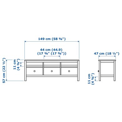 IKEA Тумба під ТВ HEMNES (ИКЕА ХЕМНЭС) 50297046 фото - 15