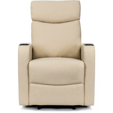 Кресло мягкое раскладное с реклайнером Mebel Elit ALAN Бежевый ME.ALAN2/BZ/T/FW фото - 6