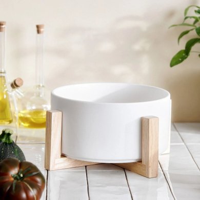 Салатник на подставке Homla FINCAN 20 см Белый 215962 фото - 7