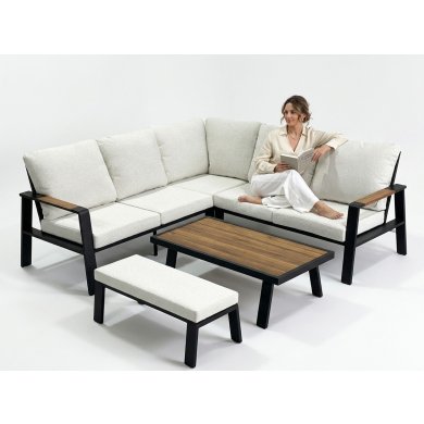 Комплект алюминиевой садовой мебели Garden Line PRISZTINA Бежевый ALM8215 фото - 4