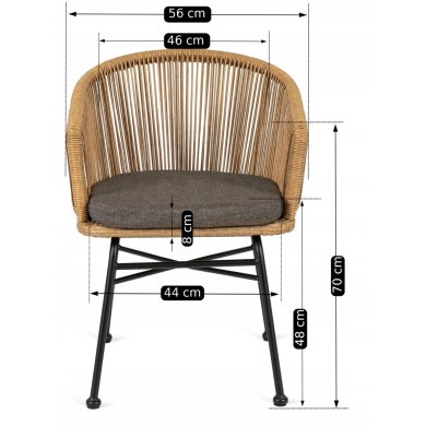 Обідній стілець Mebel Elit FLAMENCO Дерево - 13 Обідній стілець Mebel Elit FLAMENCO Дерево ME.FLAMENCO/ZO/CZ/RT/K фото - 13