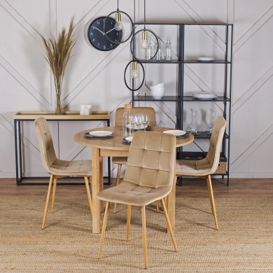 Обеденный стул Mebel Elit FREDY Welur Бежевый ME.FREDY/BZ/D/V/K фото - 11