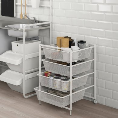 IKEA Рама с проволочными корзинами JONAXEL (ИКЕА ЙОНАКСЕЛЬ) 49297491 фото - 5