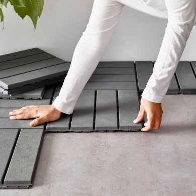 IKEA Плитка для підлоги RUNNEN Сірий (ИКЕА RUNNEN) 70238112 фото - 8