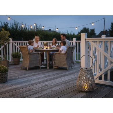 Подсвечник-фонарь Garden Line 20x25 см Серый ILS1265 фото - 2