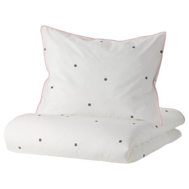 IKEA Комплект постельного белья VANKRETS 150x200 см Белый (ИКЕА VÄNKRETS) 10504726