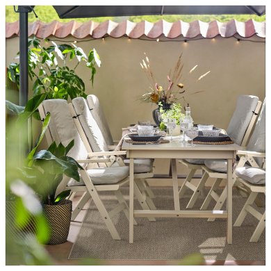 IKEA Килим LYDERSHOLM 160x230 см Бежевий (ИКЕА ЛИДЕРСХОЛЬМ) 90597199 фото - 7