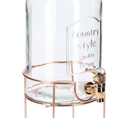 Диспенсер для напоїв Homla NERSO 5,5 л | Прозорий / Золото - 5 Диспенсер для напоїв Homla NERSO 5,5 л | Прозорий / Золото 207458 фото - 5