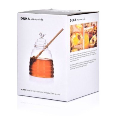 Банка для меду Duka Honey | Прозорий/Дерево - 5 Банка для меду Duka Honey | Прозорий/Дерево 1217413 фото - 5