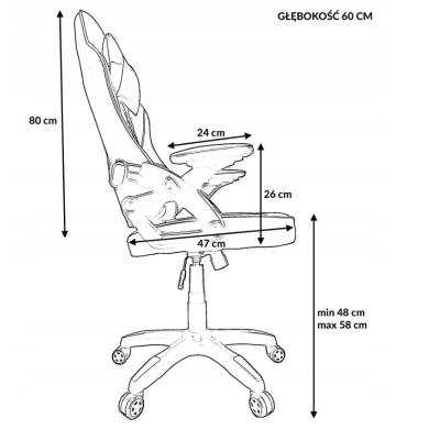 Геймерское кресло Kontrast KG105 Серый 5.90.20248 фото - 7