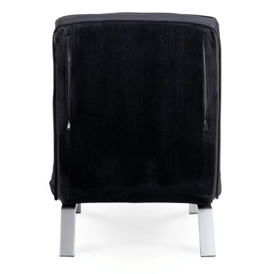 Крісло м'яке розкладне Mebel Elit BART Welur Чорний ME.BART/CZ/V/FW фото - 6