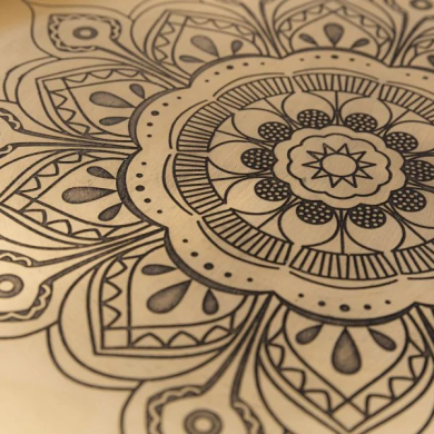 Декоративный поднос Homla HAMSA 31x31x3 см | Золотой 218153 фото - 4