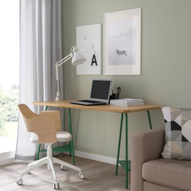 IKEA Письменный стол ANFALLARE/TILLSLAG Зеленый (ИКЕА АНФАЛЛАРЕ/ТИЛЛШЛАГ) 69478315 фото - 6
