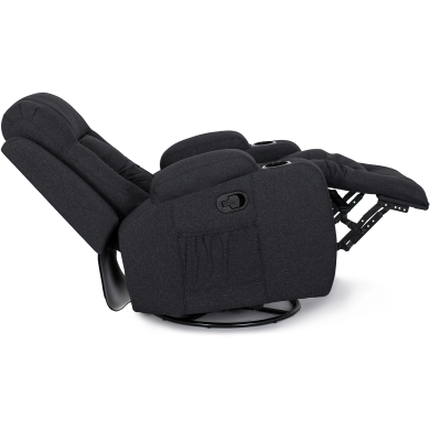 Кресло мягкое раскладное массажное с реклайнером Mebel Elit BOX 2 Черный - 6 Кресло мягкое раскладное массажное с реклайнером Mebel Elit BOX 2 Черный ME.BOX2/CZ/T/FW фото - 6