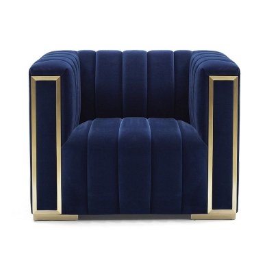 Кресло мягкое Signal Vogue Velvet 1 Синий VOGUE1VGR фото - 2