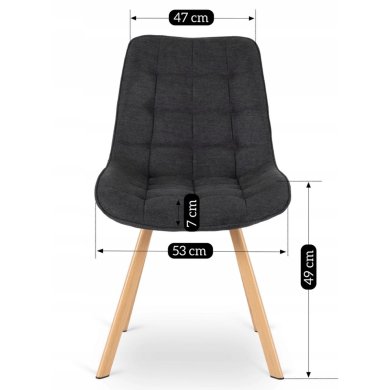 Обідній стілець Mebel Elit KATHY Чорний ME.KATHY/CZ/D/T/K фото - 9