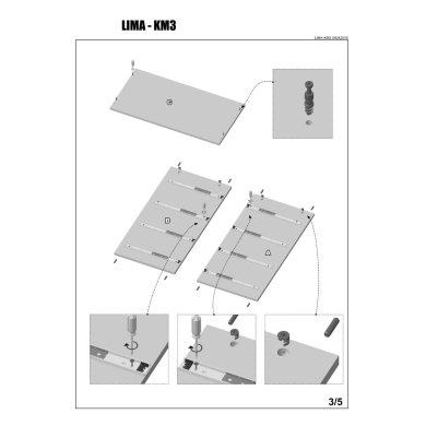 Комод Halmar Lima KM-3 | Белый V-PL-LIMA-KM3-BIAŁY фото - 6