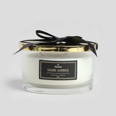 Ароматична свічка Homla MOON Dark Amber 430 г Білий 236405 фото - 2