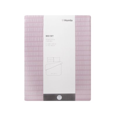 Комплект постільної білизни Homla NARO 200x220 см Рожевий 213397 фото - 6