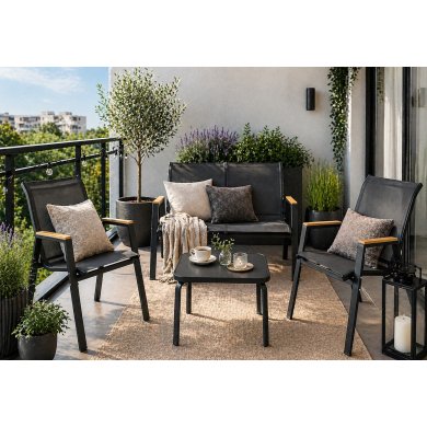Комплект садовой мебели Kontrast MARBELLA WOOD Черный Meb000081 фото - 5