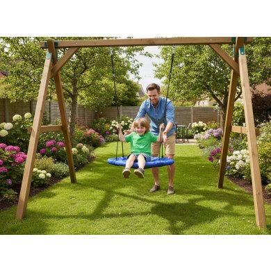 Садова гойдалка Garden Line HAM5160 100 см Синій HAM5160 фото - 7