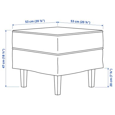 IKEA Підставка для ніг ROCKSJON Білий (ИКЕА РОКСДЖОН) 09508867 фото - 2