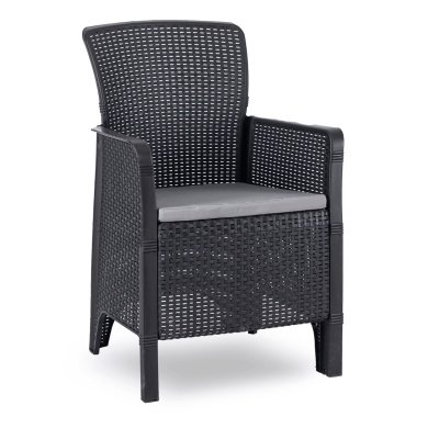 Комплект садових меблів Mebel Elit FRENSO Чорний ME.FRESNO/CZ/R/OGR/ZES фото - 4