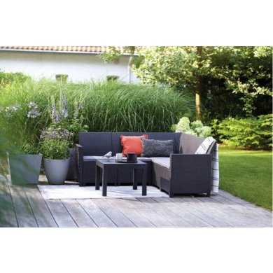 Комплект садовой мебели Keter CLAIRE CORNER Графит 252711 фото - 4