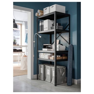 Стеллаж BROR Черный - 14 IKEA Стеллаж BROR Черный (ИКЕА БРОР) 49471980 фото - 14
