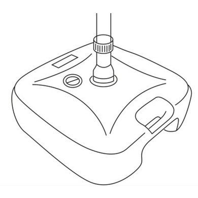 Основа для садової парасолі Kontrast 45х45 см Чорний - 3 Основа для садової парасолі Kontrast 45х45 см Чорний 5.15.14089 фото - 3