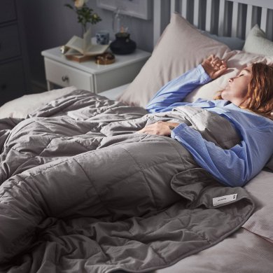 IKEA Одеяло летнее утяжеленное ODONVIDE 150х200 см Серый (ИКЕА ОДОНВИДЕ) 80503323 фото - 4