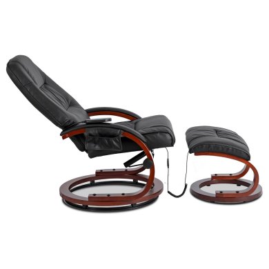 Кресло мягкое массажное с подставкой Mebel Elit CANO Черный ME.CANO/CZ/E/FW фото - 6