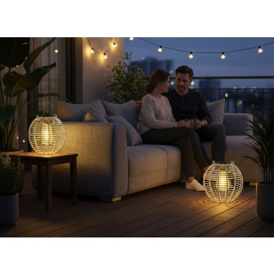 Декоративний світильник на сонячній батареї Garden Line LAP6051 Білий LAP6051 фото - 3