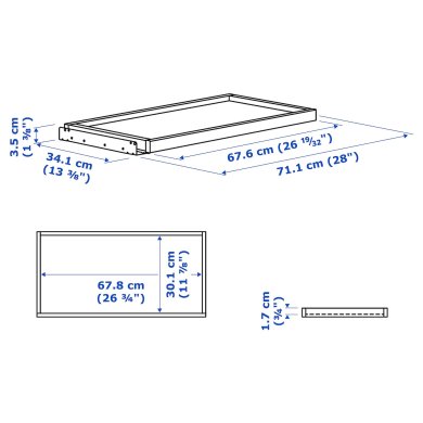 IKEA Висувна полиця KOMPLEMENT (ИКЕА КОМПЛИМЕНТ) 80437583 фото - 3
