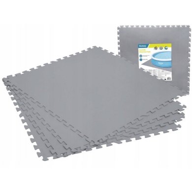 Набір килимків для басейну (пазл) Bestway 58636 78х78 см 9 шт Сірий BES58636 фото - 2