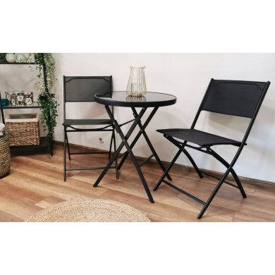 Складаний садовий стіл Kontrast TASOS Чорний - 4 Складаний садовий стіл Kontrast TASOS Чорний 5.04.11408 фото - 4