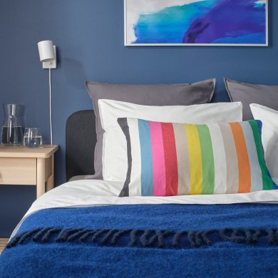 IKEA Декоративна наволочка BACKMARKEN 40x58 см Різнокольоровий (ИКЕА БЭКМАРКЕН) 40599643 фото - 5