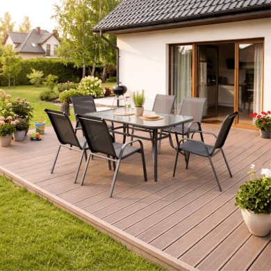 Комплект садових меблів Mebel Elit LIBERTY Чорний ME.LIBERTY/P/T/OGR/ZES фото - 8