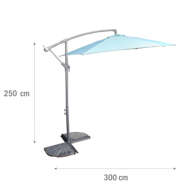 Садовый зонт Meven BARBADOS 300 см Морской - 9 Садовый зонт Meven BARBADOS 300 см Морской MV-UM104M-BARBADOS фото - 9