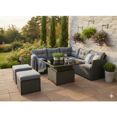 Комплект садових меблів Garden Line MARINE II Сірий ABI8212 фото - 4