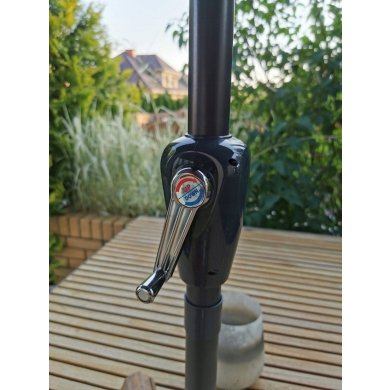 Садова парасоля Kontrast BOSTON 270 см Темно-сірий - 5 Садова парасоля Kontrast BOSTON 270 см Темно-сірий 5.06.27127 фото - 5