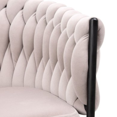 Обеденный стул Homla PRINSSI Welur Бежевый 219356 фото - 4