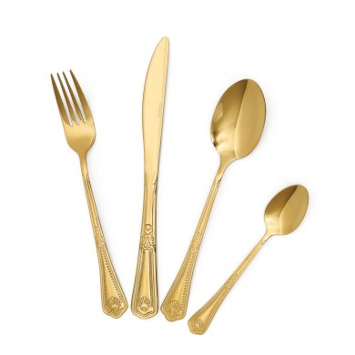 Набір столових приладів Homla MERCER 24 шт. | Золото 210156 фото - 3