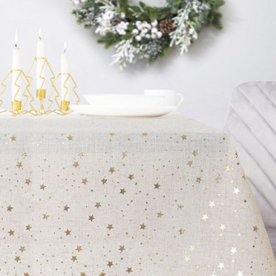 Скатертина Homla STARSE 150x220 см Бежевый 212705 фото - 4