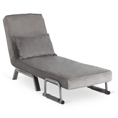 Крісло м'яке розкладне Mebel Elit BART Welur Сірий ME.BART/P/V/FW фото - 7