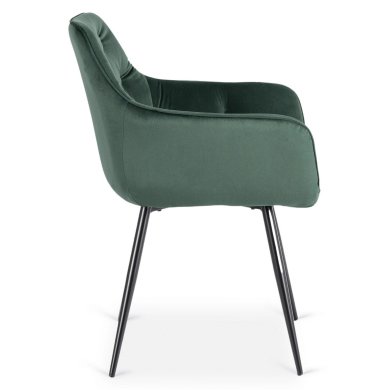 Обеденный стул Mebel Elit MODESTO Welur Зеленый ME.MODESTO/Z/CZ/V/K фото - 3