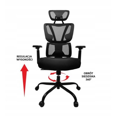Офисное кресло Kontrast Черный - 5 Офисное кресло Kontrast Черный 5.90.20114 фото - 5