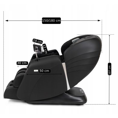 Крісло масажне Mebel Elit SX ULTRA PRO Чорний - 32 Крісло масажне Mebel Elit SX ULTRA PRO Чорний ME.SXULTRAPRO/CZ/E/FW фото - 32