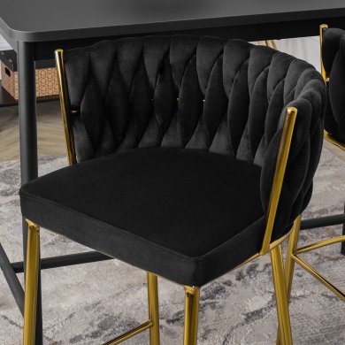 Барный стул Mebel Elit FLORES 2 Черный ME.FLORES2/CZ/ZL/V/H фото - 9